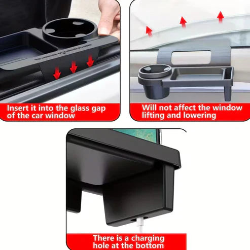 Car Armrest Mobile Phone & Cup Holder - arabiccart