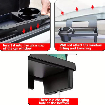 Car Armrest Mobile Phone & Cup Holder - arabiccart